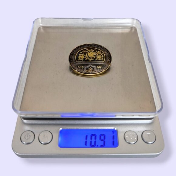 Antique Damascene Oval Brooch - Picture 8 of 8